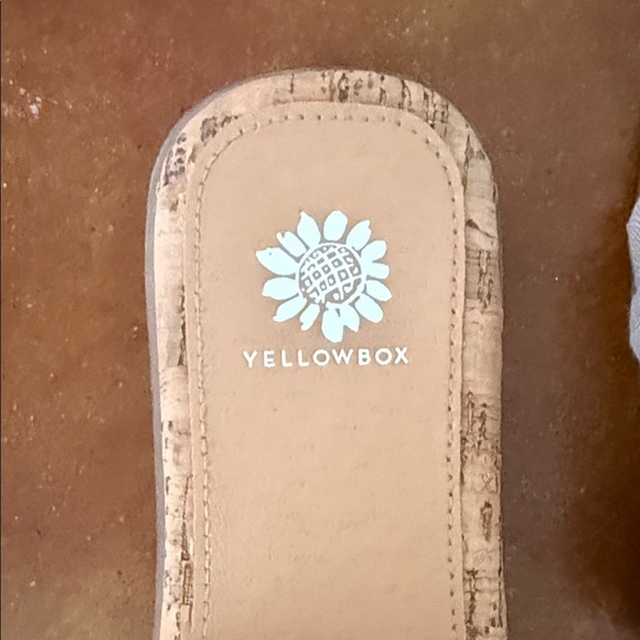 Yellow Box Cork and Cream Sandals - Picture 2 of 4